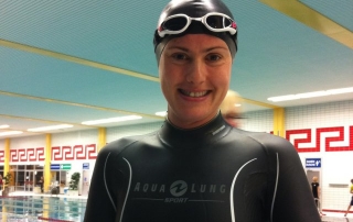 Rebecca Coales in Aqua Lung Sport Apnea Freediving Suit 1.5mm