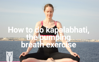 How to do kapalabhati, the pumping breath, or shining skull yoga breathing exercise for freediving