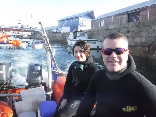 freediving with sharks - boat3