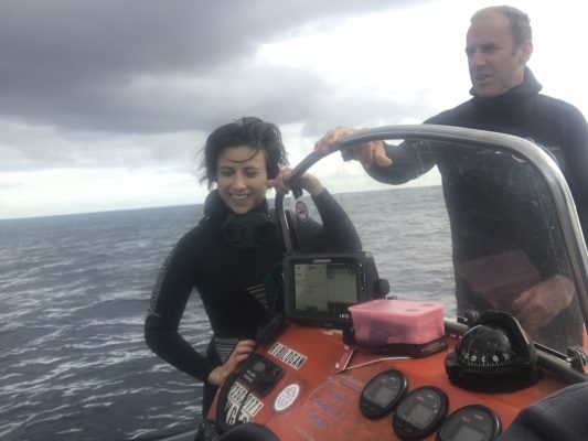 freediving with sharks - boat4