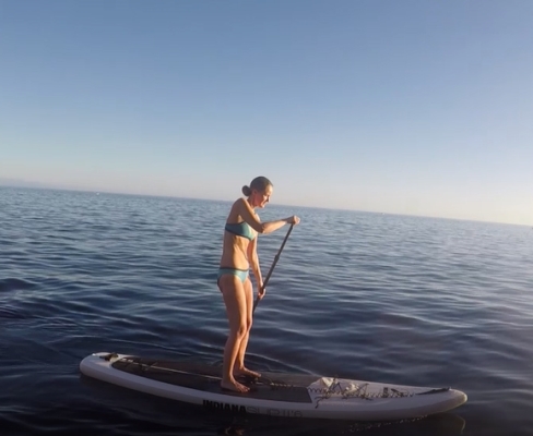 emma paddleboarding