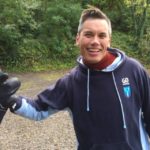 go freediving instructor david mellor with his new gloves