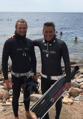 freediving competitions in Dahab - David and Harry