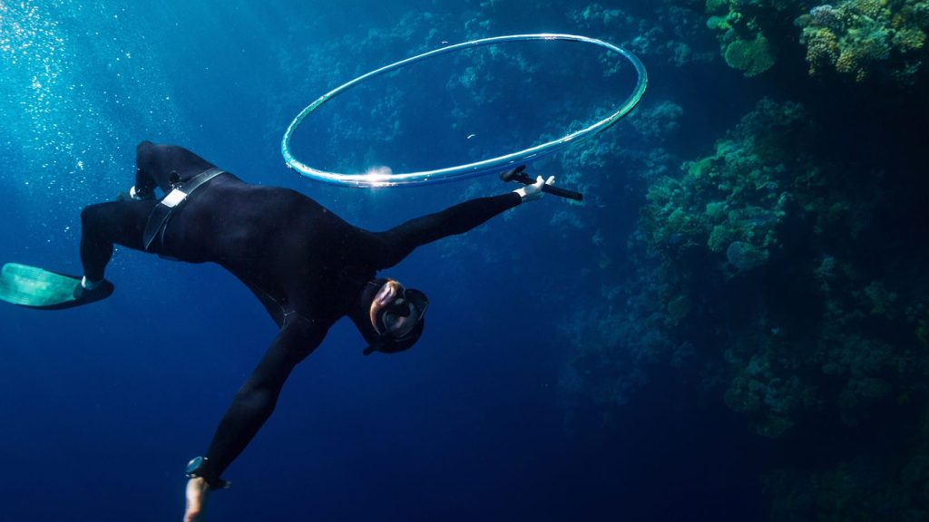 bubble rings Go Freediving