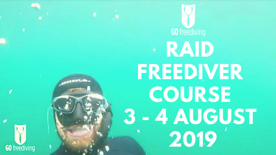 Freediving in a quarry RAID Aug3 2019