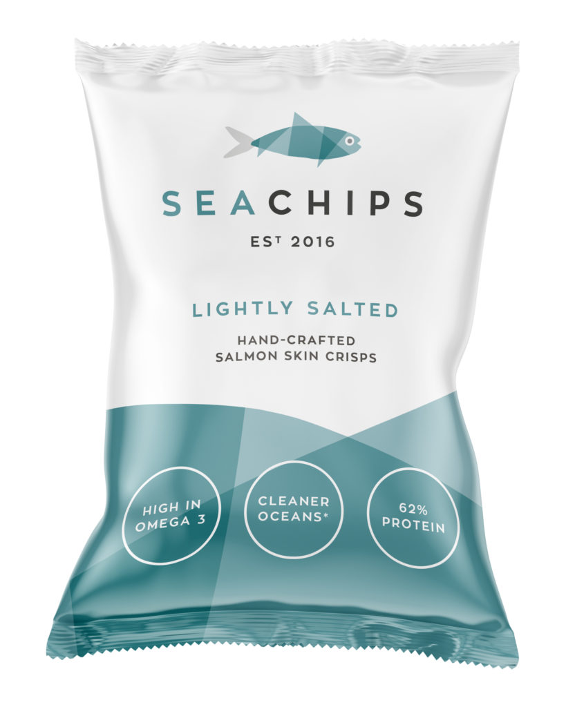 salmon sea chips - salted
