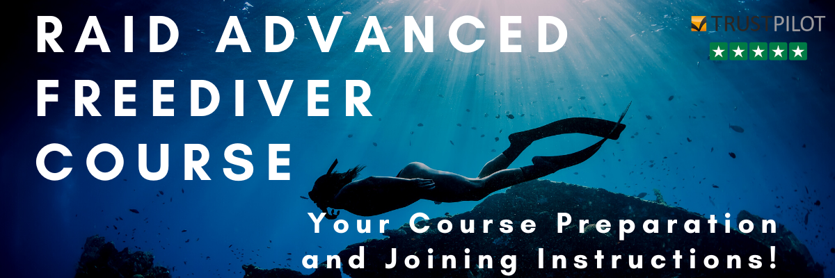 RAID advanced Freediver Course joining instructions and prep