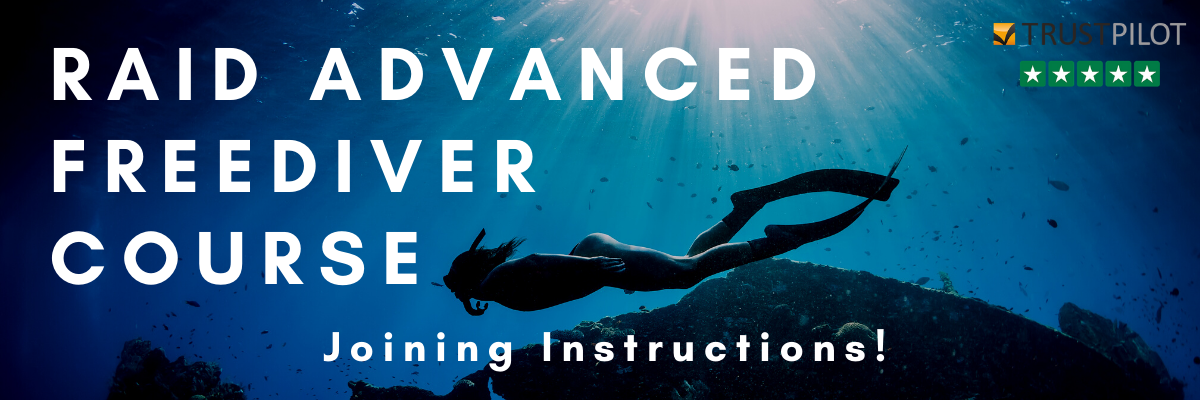 RAID advanced Freediver Course joining instructions