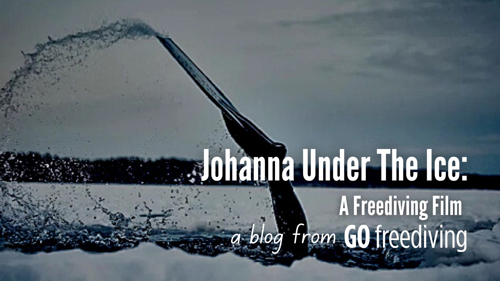 Johanna under the ice Go Freediving